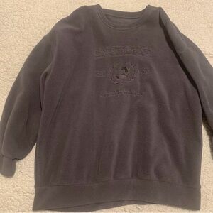 Women's Crewneck Sweater in Charcoal Gray